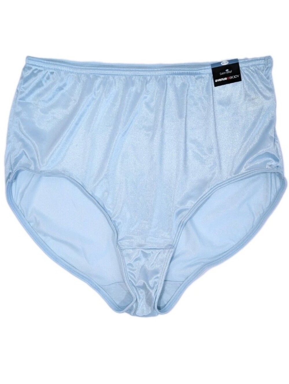 Women Nylon Panty 18/20 New Plus Size Satin Brief Underwer silky smooth blue